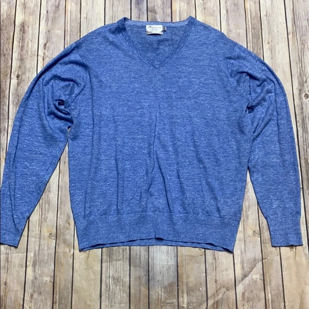 Peter Millar Wool Linen Blend Crown Cool Sweater